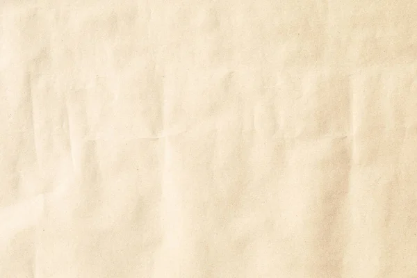 米色弄皱的纸背景纹理 — 图库照片
