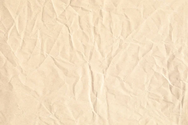 Light Yellow Crumpled Paper Background Texture — Foto Stock