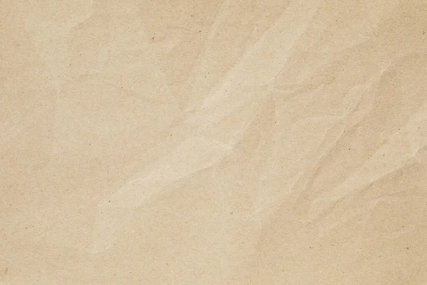 Brown Kraft Paper Texture Crumpled Lines — Stock Photo, Image