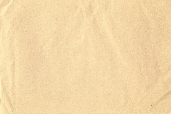 Gekromde Canvas Bruine Kraftpapier Textuur — Stockfoto