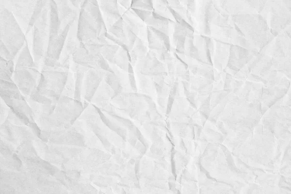 Beyaz Buruşmuş Kağıt Arkaplan Dokusu — Stok fotoğraf