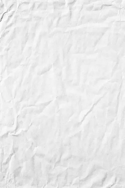 Вертикальный Белый Скомканный Бумажный Фон — стоковое фото