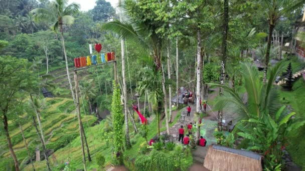 Bali Indonezja Listopada 2022 Atrakcje Turystyczne Zabytki Bali — Wideo stockowe
