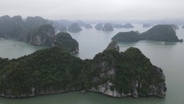 Baie Long Vietnam Novembre 2022 Vue Aérienne Baie Long — Video