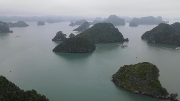 Long Bay Vietnam November 2022 Aerial View Long Bay — Stock videók