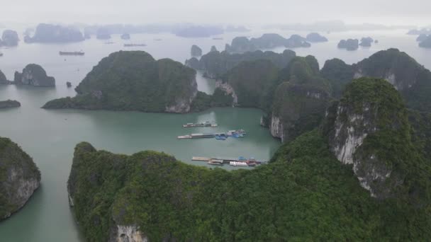 Long Bay Vietnam November 2022 Luchtfoto Van Long Bay — Stockvideo