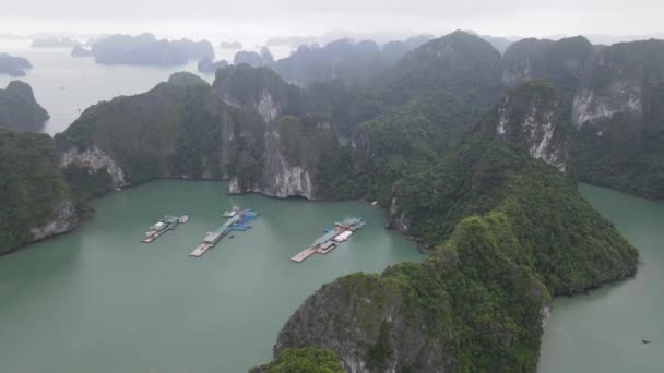 Long Bay Vietnam November 2022 Aerial View Long Bay — Stock Video