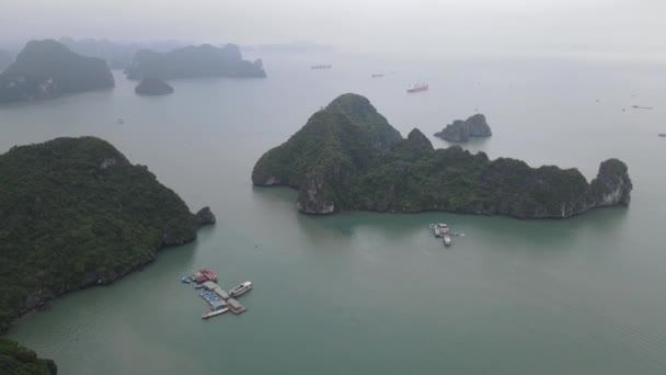 Long Bay Vietnam Noviembre 2022 Vista Aérea Long Bay — Vídeo de stock