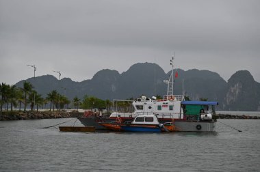 Ha Long Körfezi, Vietnam - 26 Kasım 2022: 