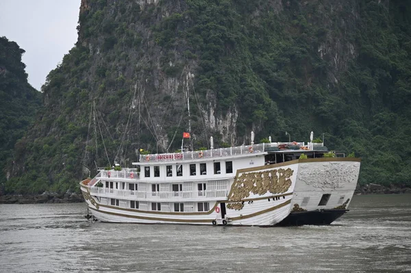 stock image Ha Long Bay, Vietnam - November 26, 2022: Aerial View of The Ha Long Bay