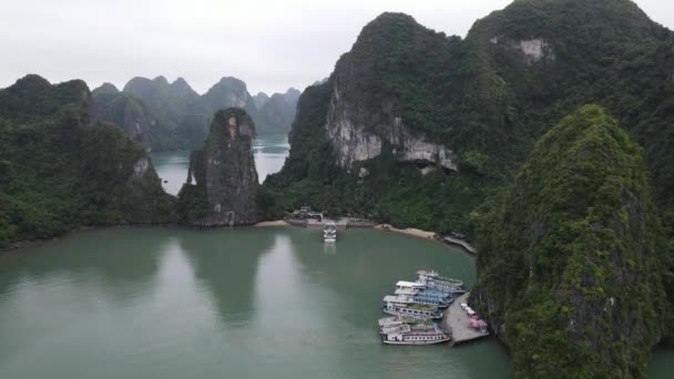 Long Bay Vietnam November 2022 Aerial View Long Bay — Stock videók