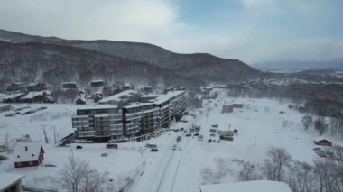Niseko, Japonya - 15 Aralık 2022: Niseko Hokkaido Kış Sezonu