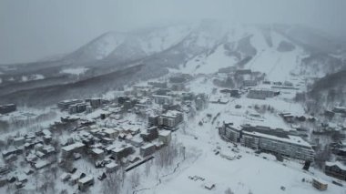 Niseko, Japonya - 15 Aralık 2022: Niseko Hokkaido Kış Sezonu