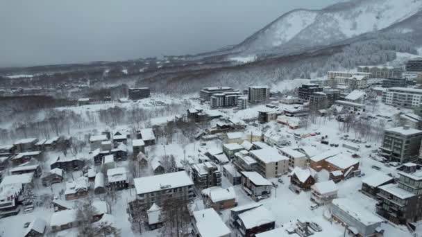 Нисеко Япония Декабря 2022 Года Зимний Сезон Нисеко Хоккайдо — стоковое видео