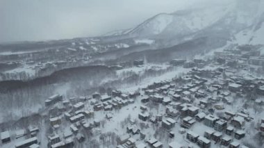 Niseko, Japonya - 15 Aralık 2022: Niseko Hokkaido Kış Sezonu