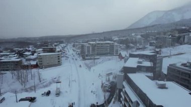 Niseko, Japonya - 15 Aralık 2022: Niseko Hokkaido Kış Sezonu