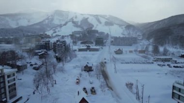 Niseko, Japonya - 15 Aralık 2022: Niseko Hokkaido Kış Sezonu