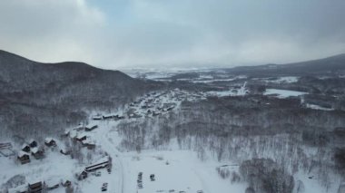 Niseko, Japonya - 15 Aralık 2022: Niseko Hokkaido Kış Sezonu