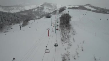 Niseko, Japonya - 15 Aralık 2022: Niseko Hokkaido Kış Sezonu