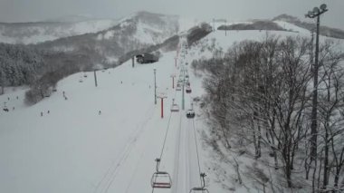 Niseko, Japonya - 15 Aralık 2022: Niseko Hokkaido Kış Sezonu