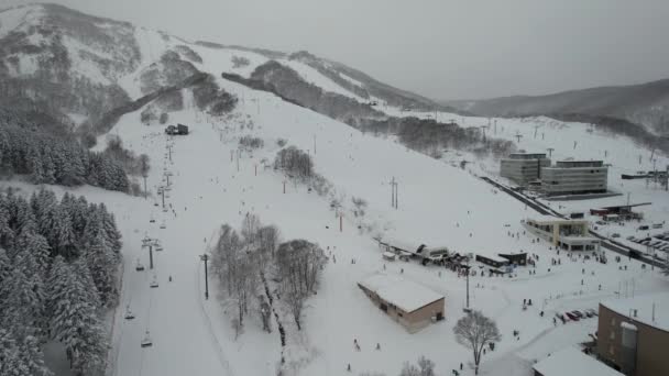 Niseko Japan Dezember 2022 Die Wintersaison Niseko Hokkaido — Stockvideo