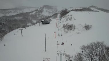 Niseko, Japonya - 15 Aralık 2022: Niseko Hokkaido Kış Sezonu