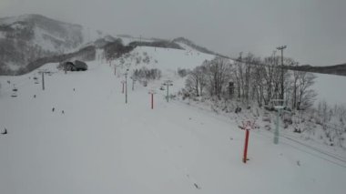 Niseko, Japonya - 15 Aralık 2022: Niseko Hokkaido Kış Sezonu
