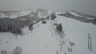 Niseko, Japonya - 15 Aralık 2022: Niseko Hokkaido Kış Sezonu