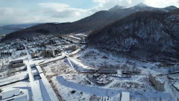 Hokkaido Japonia Grudnia 2022 Jezioro Toya Sezonie Zimowym — Wideo stockowe