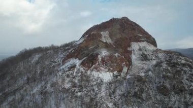 Hokkaido, Japonya - 15 Aralık 2022: Toya Gölü Kış Mevsimi