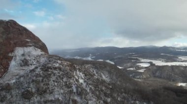 Hokkaido, Japonya - 15 Aralık 2022: Toya Gölü Kış Mevsimi