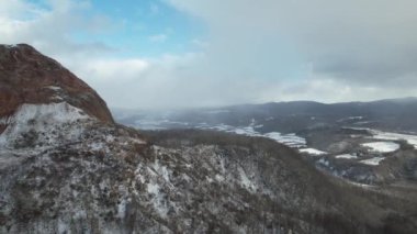 Hokkaido, Japonya - 15 Aralık 2022: Toya Gölü Kış Mevsimi