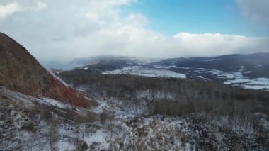 Hokkaido, Japonya - 15 Aralık 2022: Toya Gölü Kış Mevsimi