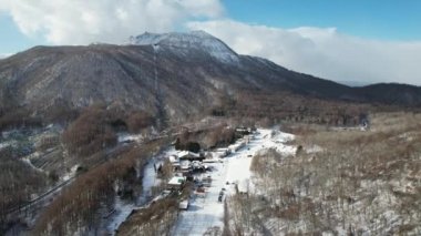 Hokkaido, Japonya - 15 Aralık 2022: Toya Gölü Kış Mevsimi