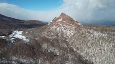 Hokkaido, Japonya - 15 Aralık 2022: Toya Gölü Kış Mevsimi