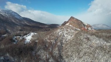 Hokkaido, Japonya - 15 Aralık 2022: Toya Gölü Kış Mevsimi