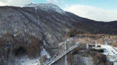 Hokkaido, Japonya - 15 Aralık 2022: Toya Gölü Kış Mevsimi