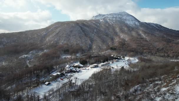 Hokkaido Ιαπωνία Δεκεμβρίου 2022 Λίμνη Τόγια Κατά Διάρκεια Της Χειμερινής — Αρχείο Βίντεο