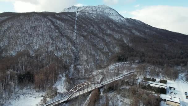 Hokkaido Japón Diciembre 2022 Lago Toya Durante Temporada Invierno — Vídeo de stock