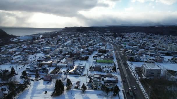 日本北海道 2022年12月15日 冬季托雅湖 — 图库视频影像