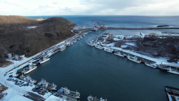 Hokkaido Japán December 2022 Toya Téli Szezonban — Stock videók