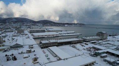 Otaru, Japonya - 18 Aralık 2022: Otaru Kış Sezonu