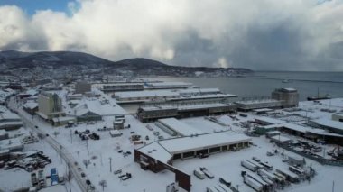 Otaru, Japonya - 18 Aralık 2022: Otaru Kış Sezonu