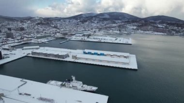 Otaru, Japonya - 18 Aralık 2022: Otaru Kış Sezonu