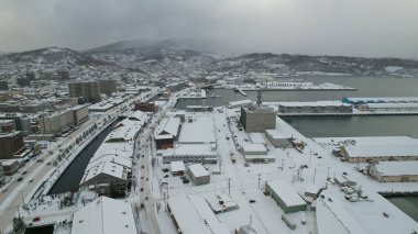 Otaru, Japonya - 18 Aralık 2022: Otaru Kış Sezonu