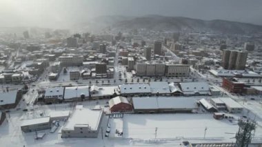Otaru, Japonya - 18 Aralık 2022: Otaru Kış Sezonu