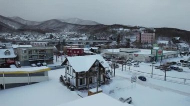 Otaru, Japonya - 18 Aralık 2022: Otaru Kış Sezonu
