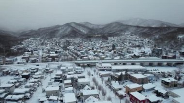 Otaru, Japonya - 18 Aralık 2022: Otaru Kış Sezonu