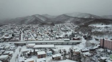 Otaru, Japonya - 18 Aralık 2022: Otaru Kış Sezonu