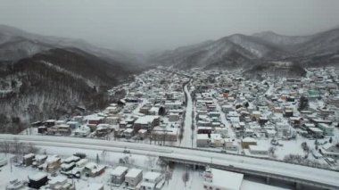 Otaru, Japonya - 18 Aralık 2022: Otaru Kış Sezonu